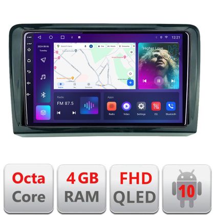 Navigáció VW PQB B-VW Android Kijelző QLED Octa Core 4+64 CarPlay Android Auto KIT-vw+EDT-E310V3 v2