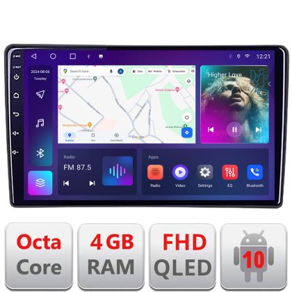 Navigatie Toyota Auris 2007-2013 B-auris-2013 Android Ecran QLED octa core 4+64 carplay android auto kit-auris-2013+EDT-E310V3