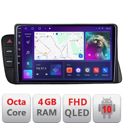 Audi A4 2008-2016 NEM MMI B-A4 Android QLED képernyő octa core 4+64 Carplay android auto KIT-A4+EDT-E310V3