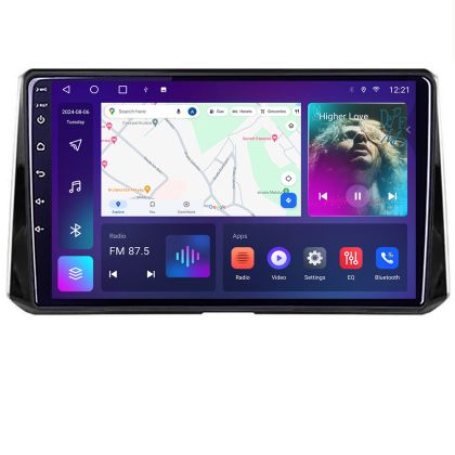 Navigáció Toyota Corolla/Auris 2018- B-388 Android QLED képernyő Octa Core 4+64 Carplay Android Auto KIT-388+EDT-E310V3