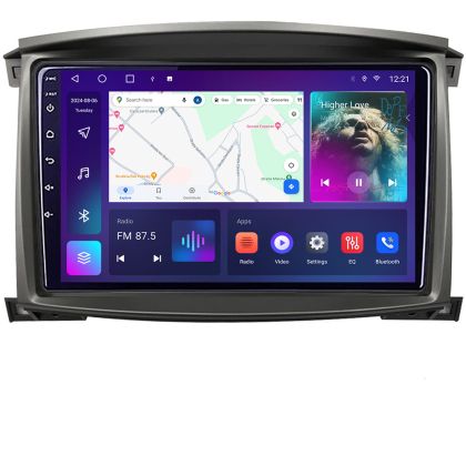 Navigáció Toyota Land Cruiser L100 2002-2006 Android rádió gps internet négymagos 4+64 Carplay android auto KIT-L105-automatic+EDT-E310v3