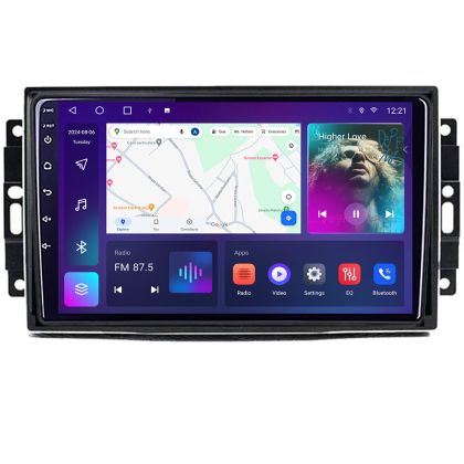 Navigáció Chrysler Jeep B-202 Android Kijelző QLED Octa Core 4+64 CarPlay Android Auto KIT-202+EDT-E310V3 v2