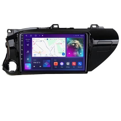 Navigáció Toyota Hilux 2016- B-TY59 Android QLED képernyő octa core 4+64 Carplay android auto KIT-TY59+EDT-E310V3
