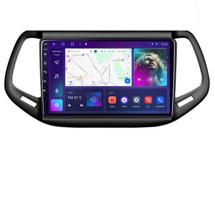 Navigatie Jeep Compass 2017 B-739 Android Ecran QLED octa core 4+64 carplay android auto KIT-732+EDT-E310V3