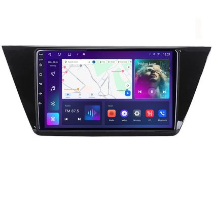 Navigáció Volkswagen Touran 2016- B-3144 Android QLED képernyő octa core 4+64 Carplay android auto KIT-3144+EDT-E310V3