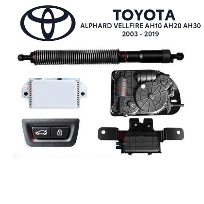 Automatikus csomagtartó-emelő és -záró rendszer gombbal és kulccsal Toyota Alphard Vellfire AH10 AH20 AH30 2003-19