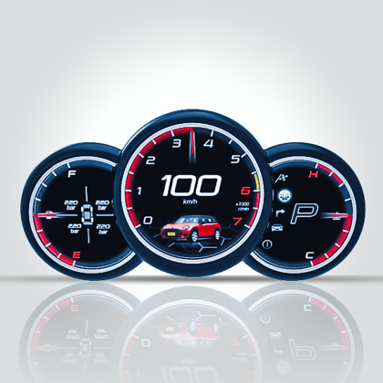 FULL HD digitális elektronikus órák MINI Cooper 2014-2023