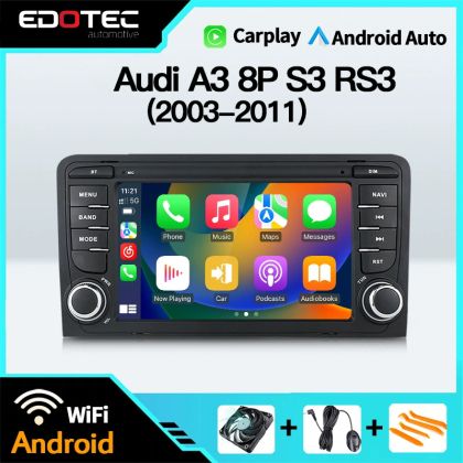 Navigáció Audi A3 8P S3 RS3 2003 - 2011, 7 hüvelyk