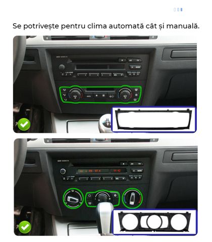 Navigație BMW Seria 3 E90 E91 E92 E93 2005 - 2012, 7 inci