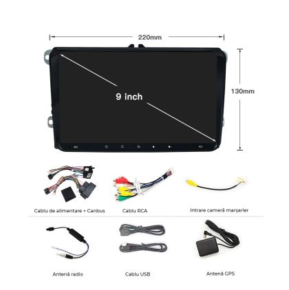 Navigáció Volkswagen Multivan T5 New Beetle Scirocco Sharan, 9 hüvelykes, 2003 - 2017