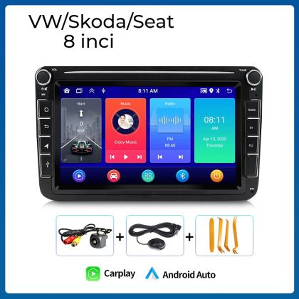 Navigáció Volkswagen Jetta Golf Plus Passat CC, 8 hüvelykes 2003 - 2017