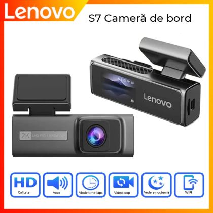 Lenovo S7 DVR kamera 1,97 hüvelykes képernyő 1080 elöl és 1080 hátul Wifi Starlight éjjellátó fémház