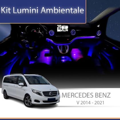 Ambient Lights Mercedes Benz V Klass W447 hangszóróvédő, vezérlés az eredeti rendszerről vagy telefonról AMB-ME-W447-02