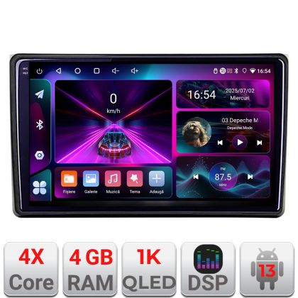 Navigatie Audi A4 B6 Quad Core A-050  4+64 InCell Display 1K Android Waze USB Navigatie Internet Youtube Radio