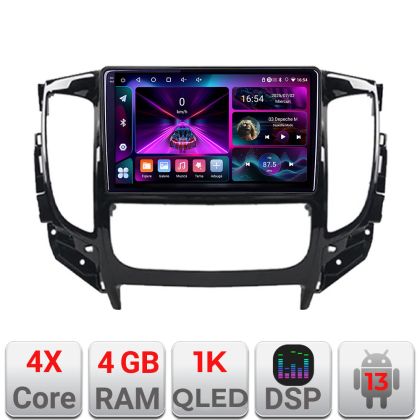 Navigáció Mitsubishi L200 2014-2020 A-1094 4+64 InCell kijelző 1K Android Waze USB internet navigáció Youtube rádió