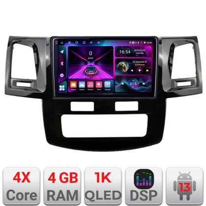 Navigáció Toyota Hilux 2008-2014 A-143 4+64 InCell kijelző 1K Android Waze USB internet navigáció Youtube rádió