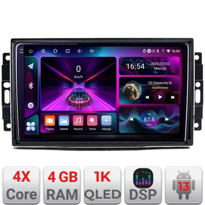 Navigatie Chrysler Jeep A-202 4+64 InCell Display 1K Android Waze USBNavigatie Internet Youtube Radio 