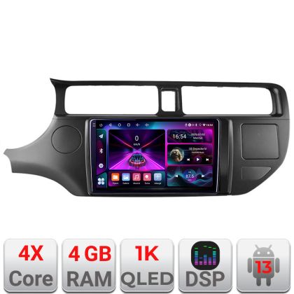 Navigáció Kia Rio 2011-2013 A-204 4+64 InCell kijelző 1K Android Waze USB internet navigáció Youtube rádió V1