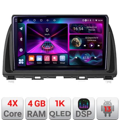 Navigáció Mazda CX-5 2012-2016 A-212 4+64 InCell kijelző 1K Android Waze USB internet navigáció Youtube rádió