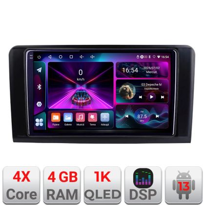 Navigáció Mercedes ML GL A-213 4+64 InCell kijelző 1K Android Waze USB internet navigáció Youtube rádió