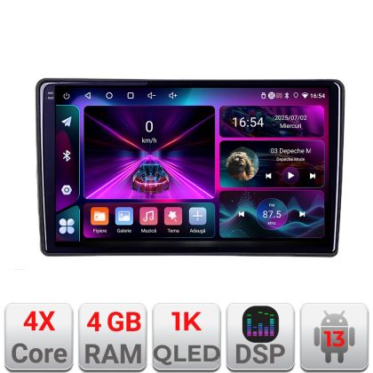 Navigáció Peugeot 307 A-307 4+64 InCell kijelző 1K Android Waze USB internet navigáció Youtube rádió