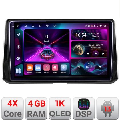 Navigáció Toyota Corolla 2019- A-388-levin 4+64 InCell kijelző 1K Android Waze USB internet navigáció Youtube rádió