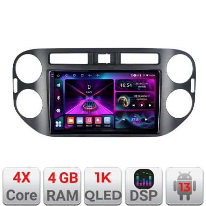 Navigáció VW TIGUAN és Golf Plus 2007-2011 4+64 InCell kijelző 1K Android Waze USB internet navigáció Youtube rádió