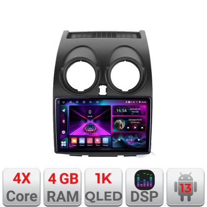 Navigáció Nissan Qashqai A-499 4+64 InCell kijelző 1K Android Waze USB internet navigáció Youtube rádió