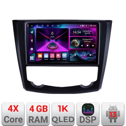 Navigáció Renault Kadjar A-9030 4+64 InCell kijelző 1K Android Waze USB internet navigáció Youtube rádió