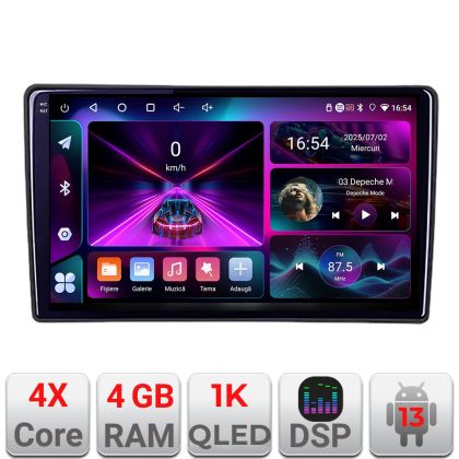 Navigáció Citroen Berlingo 2008-2018 A-berlingo 4+64 InCell kijelző 1K Android Waze USB internet navigáció Youtube rádió