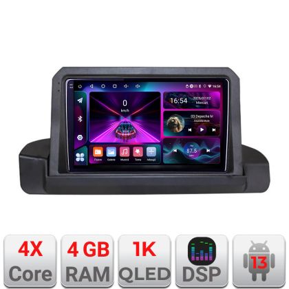 BMW 3-as széria E90 navigáció gyári képernyő nélkül 4+64 InCell kijelző 1K Android Waze USB internet navigáció Youtube rádió készlet-e90+EDT