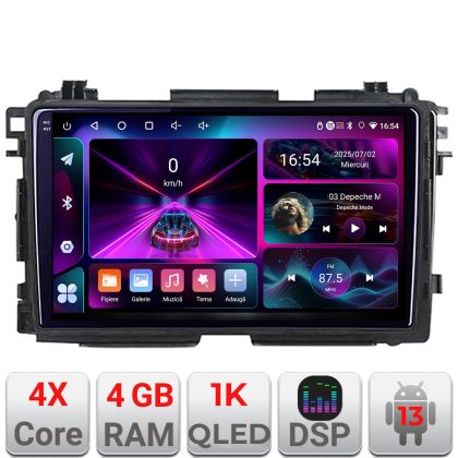 Navigáció Honda HR-V 2013-2018 Android rádió gps internet 4+64 InCell kijelző 1K Kit-hr-v+EDT-E209-RK