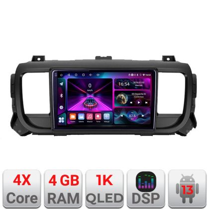 Navigáció Citroen Jumpy Toyota Proace Peugeot Traveler A-jumpy16 4+64 InCell kijelző 1K Android Waze USB internet navigáció Youtube V1