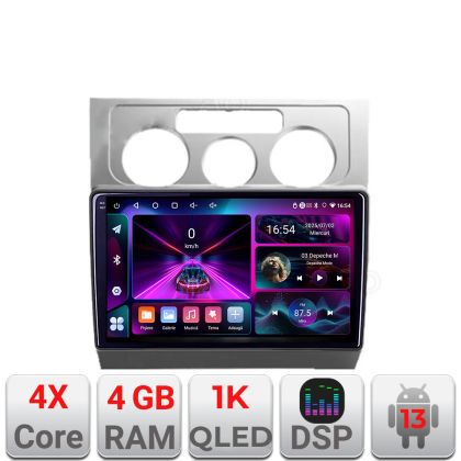 VW Touran 2003-2010 A-TOURAN1 navigáció 4+64 InCell kijelző 1K Android Waze USB internet navigáció Youtube rádió