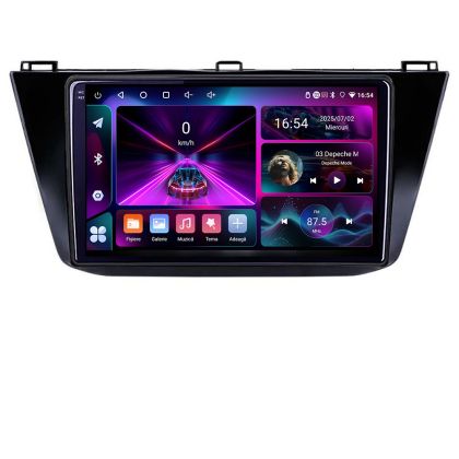 VW Tiguan 2016- A-5883 navigáció 4+64 InCell kijelző 1K Android Waze USB internet navigáció Youtube rádió