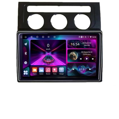 Navigáció VW Touran 2003-2009 automata klíma A-touran2 4+64 InCell kijelző 1K Android Waze USB internet navigáció Youtube rádió