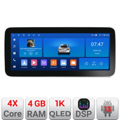 Audi A4 2008-2016 NEM MMI K-A4 Edotec 4+64 12.3 hüvelykes Incell 1K android Wifi 5Ghz gps internet