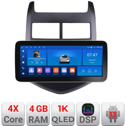 Navigatie Chevrolet Aveo 2010-2013 K-aveo10 Edotec 4+64 12.3 inch Incell 1K android Wifi 5Ghz gps internet