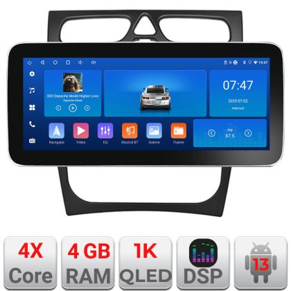 Navigatie Mercedes CLK facelift Edotec 4+64 12.3 inch Incell 1K android Wifi 5Ghz gps internet  Kit-facelift