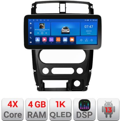 Navigáció Jimny 2007-2016 K-Jimny07 Edotec 4+64 12.3 hüvelykes Incell 1K android Wifi 5Ghz gps internet