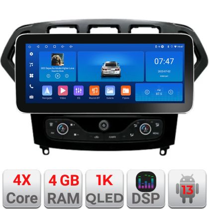 Navigáció Ford Mondeo 2007-2010 Edotec 4+64 12.3 hüvelykes Incell 1K android Wifi 5Ghz gps internet