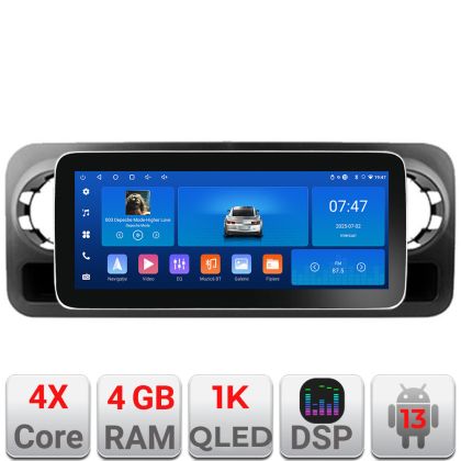 Navigáció Mercedes Sprinter 2018- Edotec 4+64 12,3 hüvelykes Incell 1K android Wifi 5Ghz gps internet Kit-sprinter