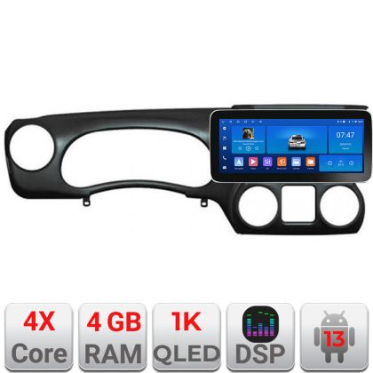 Navigáció JEEP WRANGLER 2011-2016 Manuális K-wr Edotec 4+64 12.3 hüvelykes Incell 1K android Wifi 5Ghz gps internet