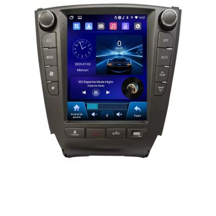 Navigáció Lexus IS 2005-2012 Edonav Tesla Qled 9.7", Négymagos processzor, 4 GB RAM, 64 GB HDD, DSP, Carplay, Android Auto, Bluetooth, Beépített kijelző 1K