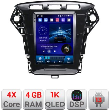 Navigáció Ford Mondeo 2010-2013 típus tesla rádió gps internet 4 magos carplay android auto 4+64 Incell kijelző készlet-tesla-mondeo-10+EDT-E220-RK