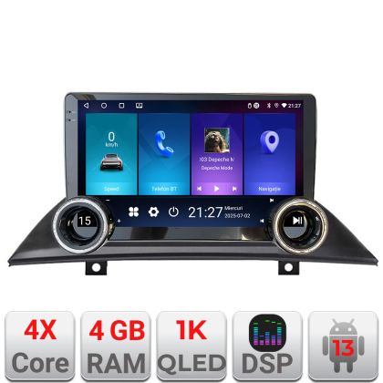 Navigáció BMW X3 2004-2012 Edotec 4+64 10.5 hüvelykes Incell 1K android Wifi 5Ghz gps internet