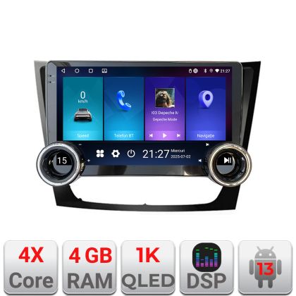 Navigáció Mercedes W211 W219 Kit-090 Edotec 4+64 10.5 hüvelykes Incell 1K android Wifi 5Ghz gps internet Cor