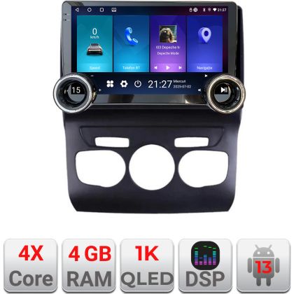 Navigáció Citroen C4 2011-2016 Kit-241 Edotec 4+64 10.5 hüvelykes Incell 1K android Wifi 5Ghz gps internet C