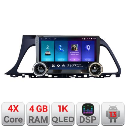 Navigáció Hyundai Sonata Új Kit-417 Edotec 4+64 10.5 hüvelykes Incell 1K android Wifi 5Ghz gps internet Cor