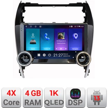 Navigáció Toyota Camry 2012-2018 Edotec 4+64 10.5 hüvelykes Incell 1K android Wifi 5Ghz gps internet Kit-camry12